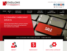 Tablet Screenshot of dataoneintl.com